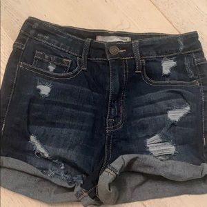 Denim shorts